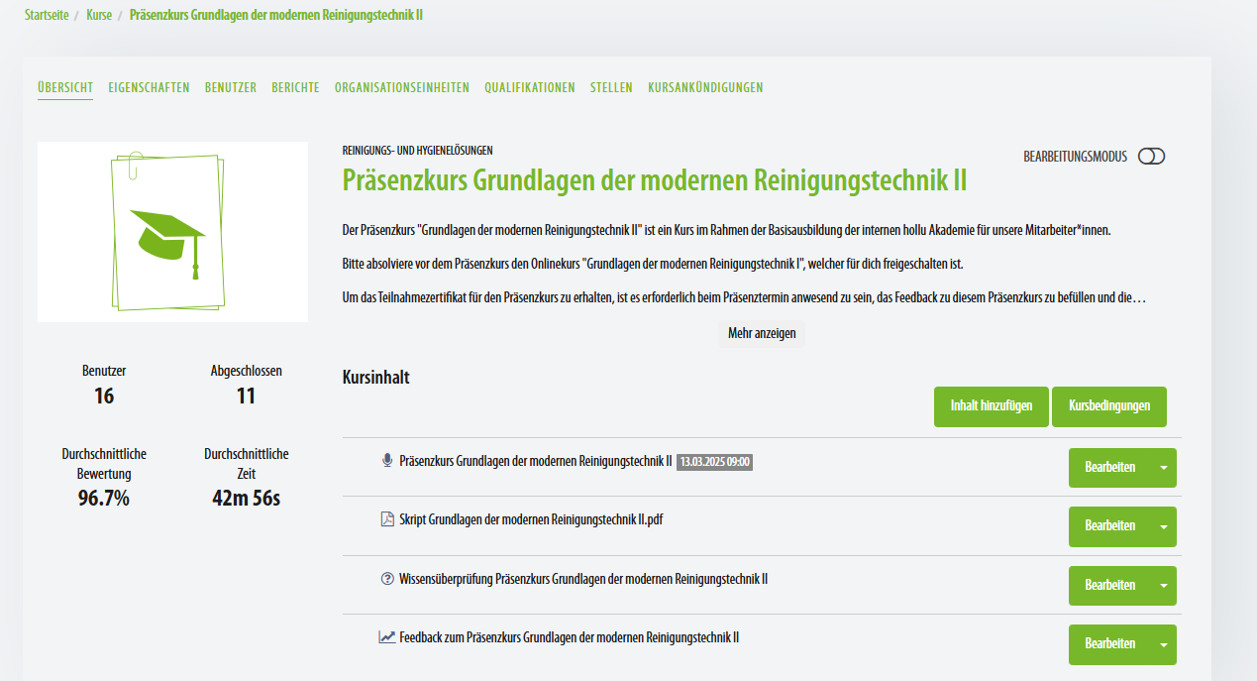 Präsenzkurs