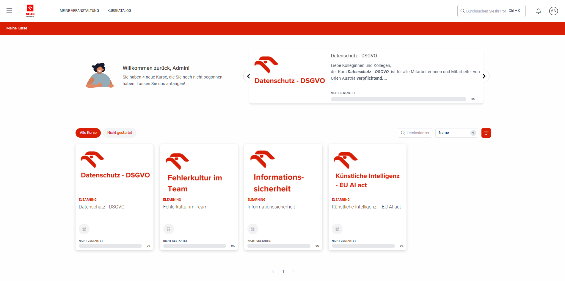 Kursübersicht - ORLEN Austria