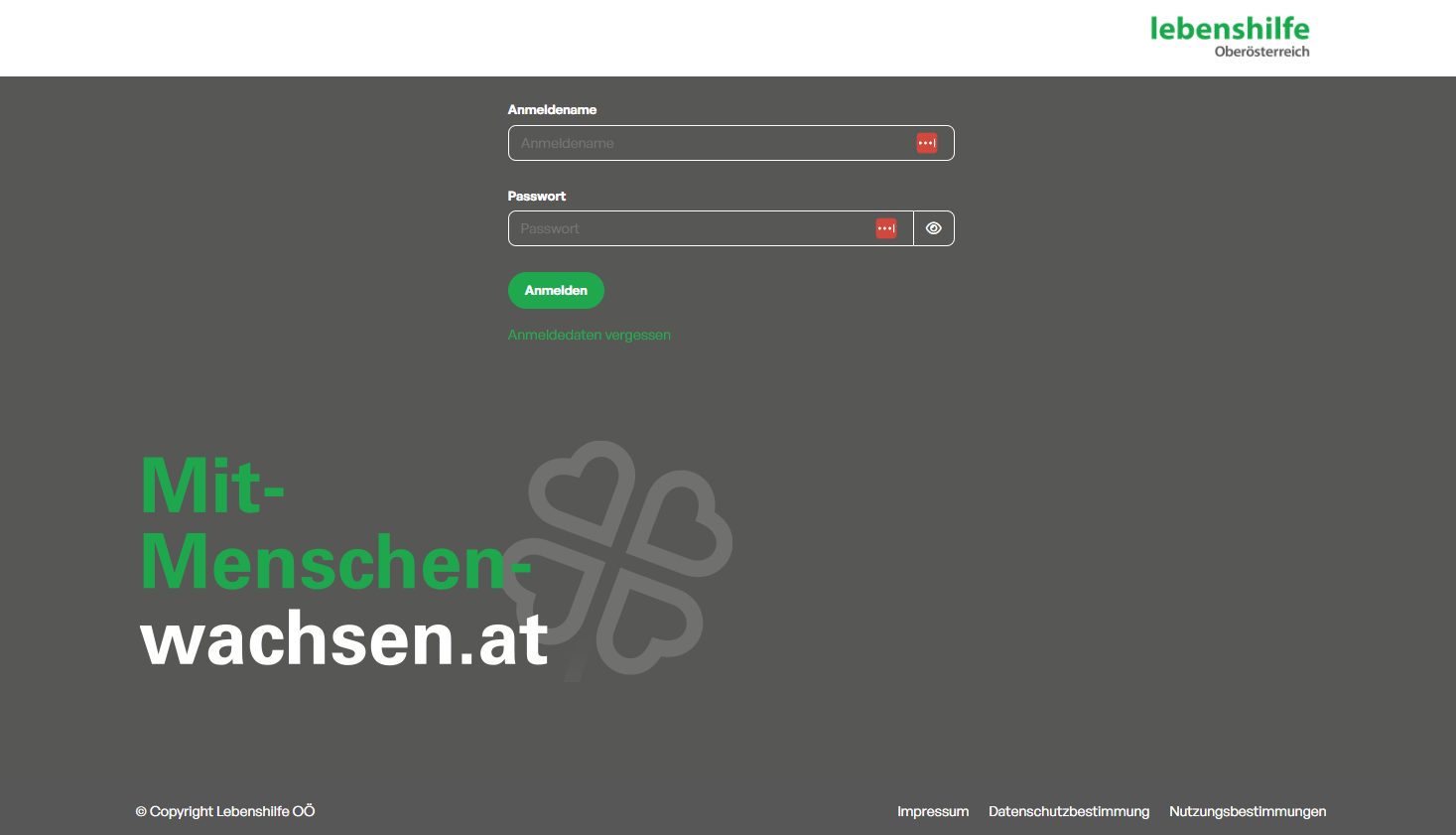 Login-Seite_Lebenshilfe